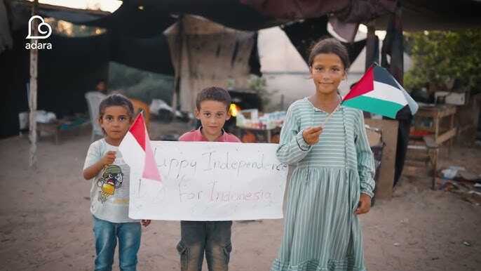 Mengharukan! Video Ucapan Selamat HUT RI dari Anak-Anak di Kamp Pengungsi Palestina