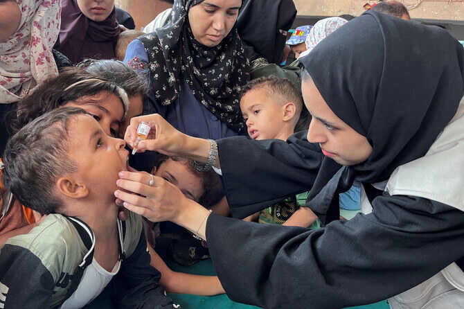 Vaksinasi Polio Berskala Besar di Gaza Dimulai Hari Ini, Jeda Kemanusiaan Tiga Hari