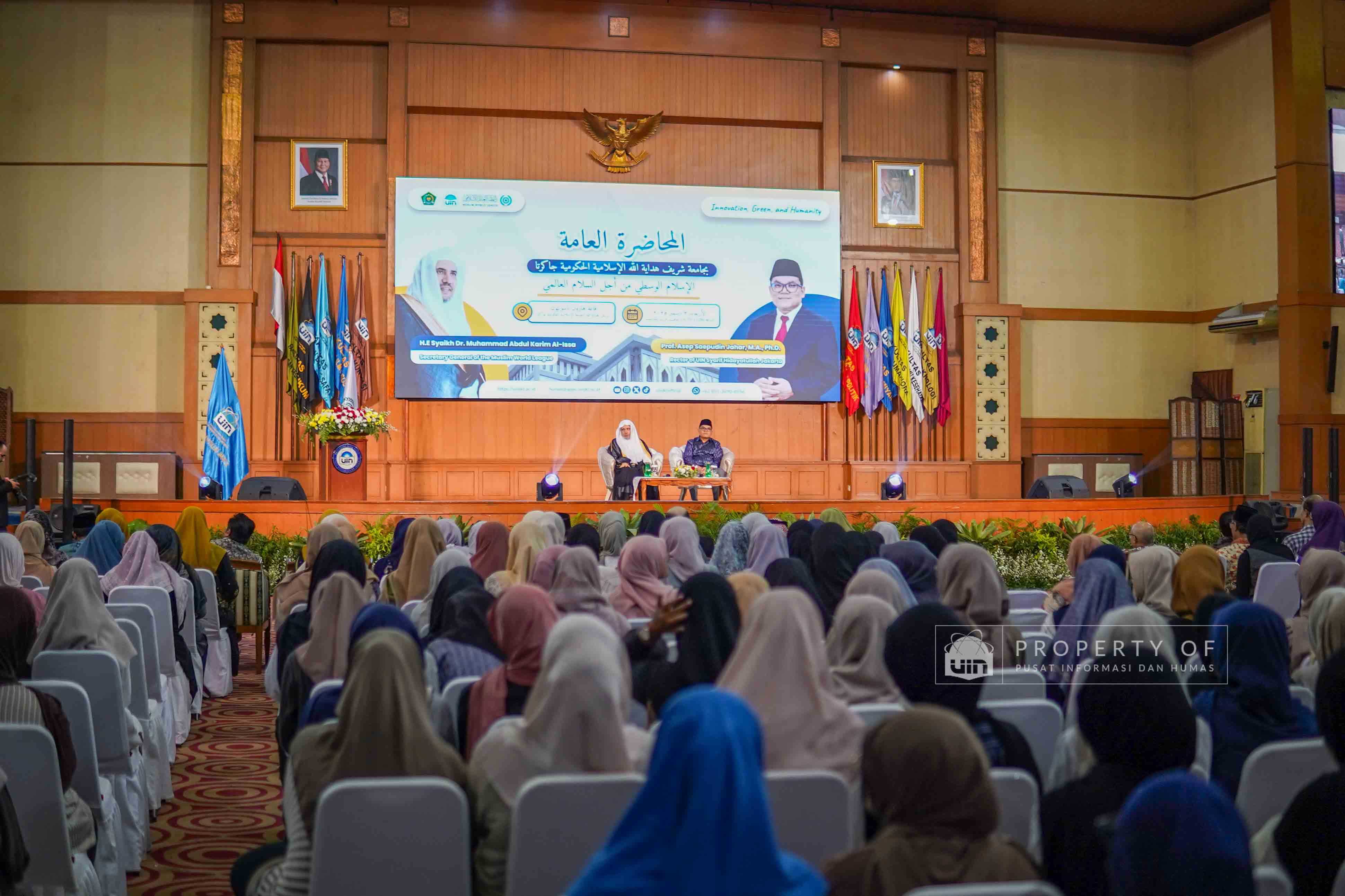 UIN Jakarta Gelar Kuliah Umum Sekjen Liga Muslim Dunia, Tegaskan Islam Wasathiyah sebagai Fondasi Perdamaian