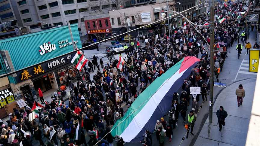 4.500 Warga Toronto Gelar Aksi Bela Palestina Memperingati Hari Al-Quds