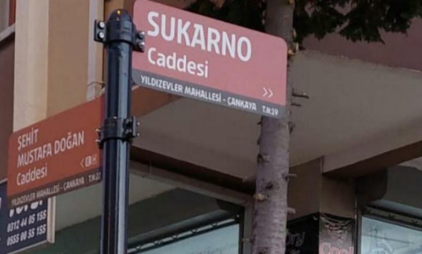 Nama Sukarno Resmi Menjadi Nama Jalan di Ibu Kota Turki